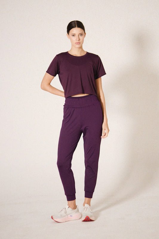 CALÇA JOGGING BORGONHA