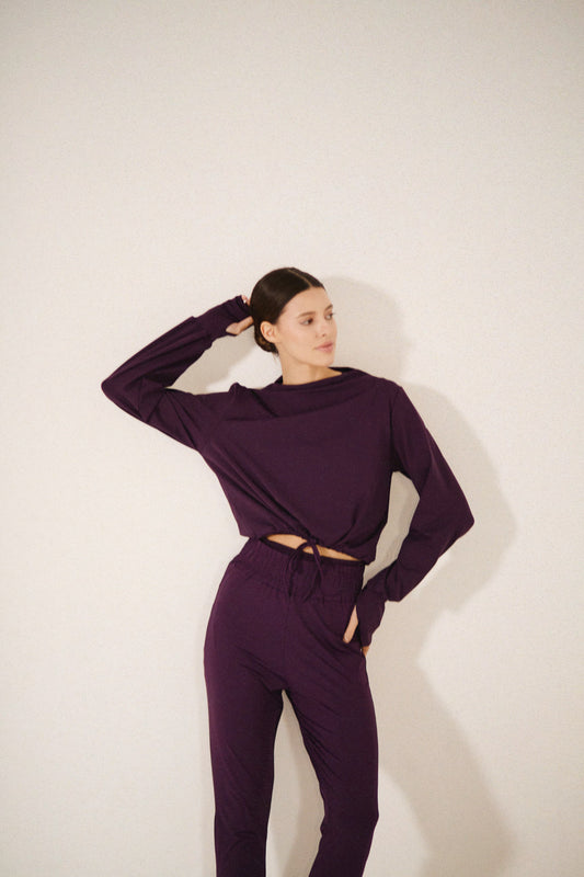 CALÇA JOGGING BORGONHA