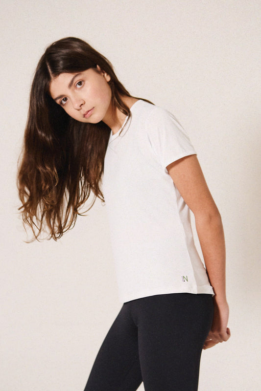 T-SHIRT BABY LOOK BRANCA T.IN